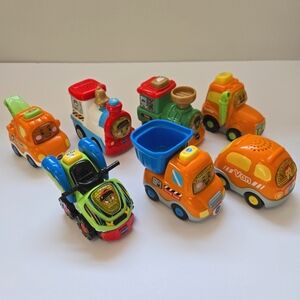 Vtech Go Go Smart Wheels Assorted Vehicles Lot Of 7